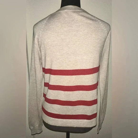 Ann Taylor LOFT Womens Striped Sweater 3/4 Sleeve Boat Neck — NWOT - Picture 4 of 5